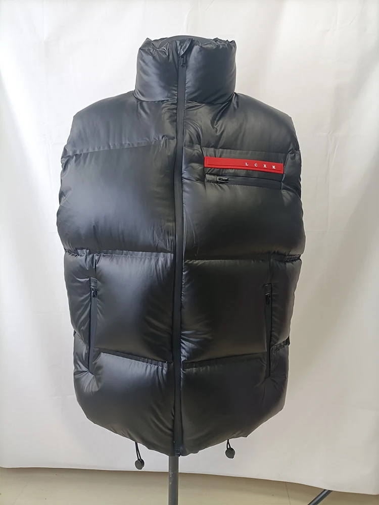 Men And Women's Unisex Winter Solid Puffer  Waterproof Windproof Goose Down Vest
