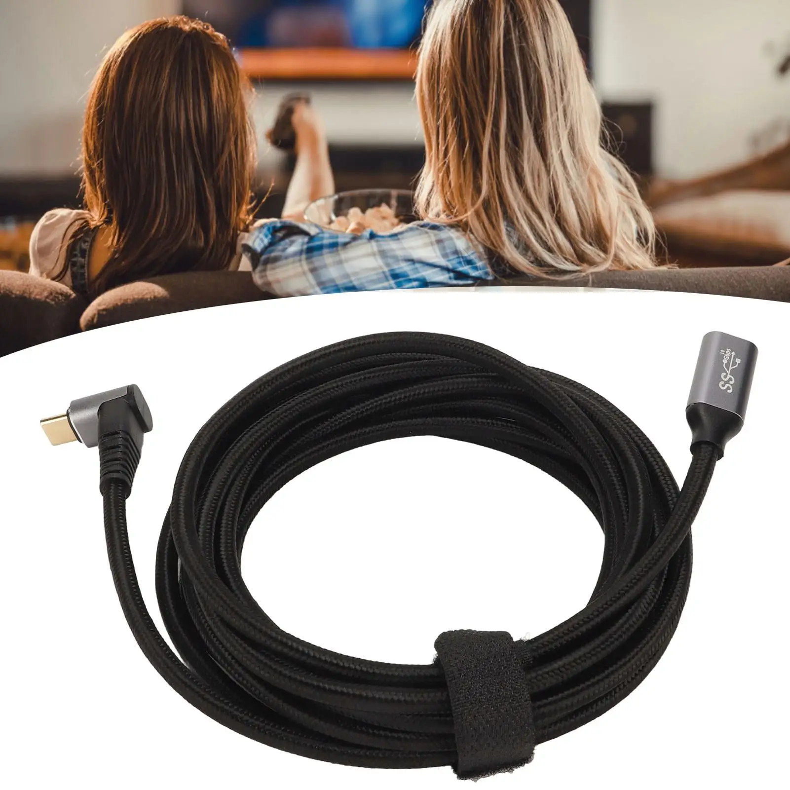 Кабель USB C 3 1 M/F PD100W быстрая зарядка 10 Гбит/с 4K @ 60 Гц для игровых консолей Steam Deck