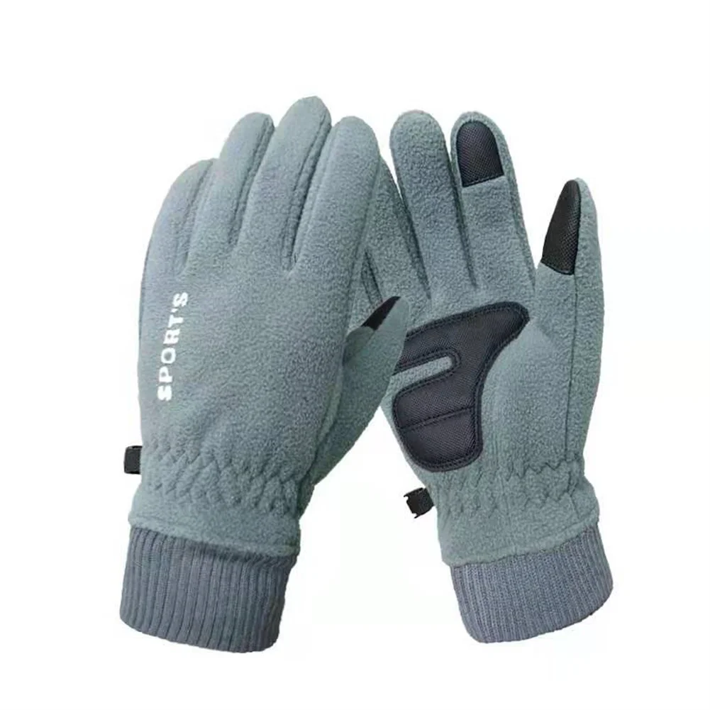 

Winter Women Gloves Men Touchscreen Running Anti-Skid Reflective Waterproof Windproof Warm Fleece Ski Cycling Sports Gloves