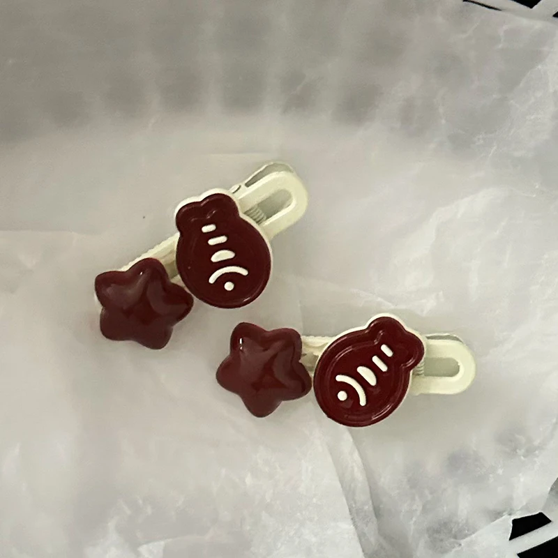 Милые заколки в виде маленькой рыбки и звезд для женщин девушек модные волос