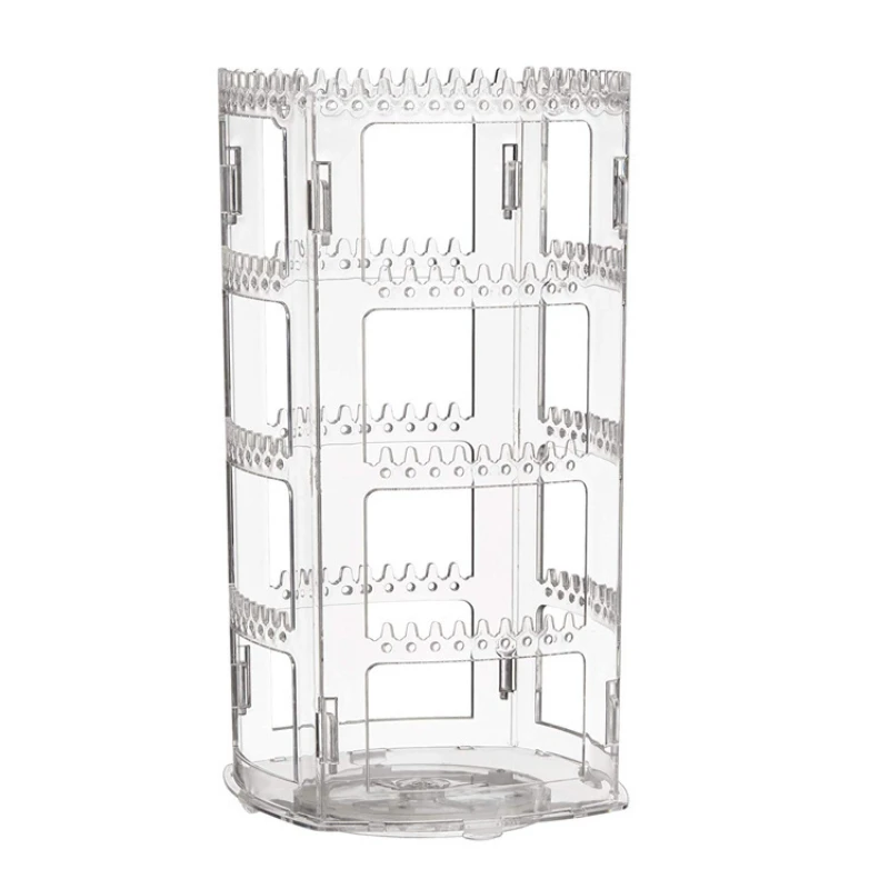 Multi Layer Rotary Earring Display Rack, Commercial Large Capacity Decorative Jewelry Double Head Stud Storage Rack Is Optional