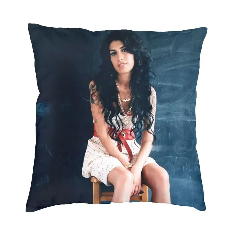 

Наволочка для диванной подушки в нордическом стиле Amy Winehouse декоративная наволочка для домашней Квадратной Подушки Британский певец наволо...