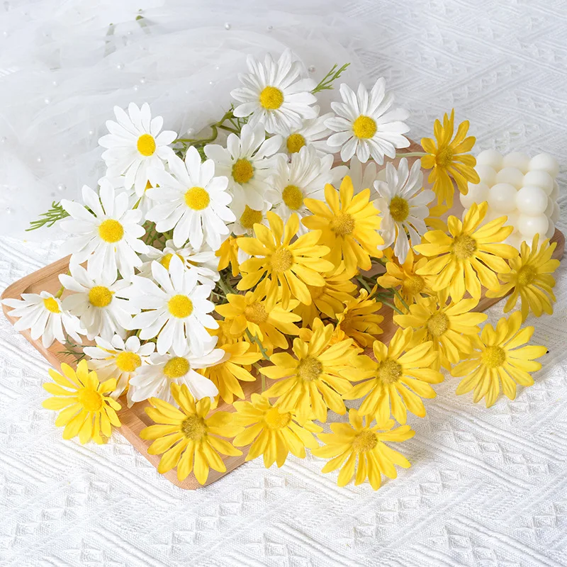 

1 Branch Artificial Flowers Bouquet Silk Flowers Daisy Flower Fake Flowers DIY Home Wedding Decoration Gifts Flores Artificial