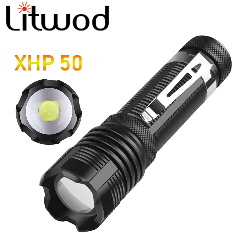 

Most Powerful Flash light Xhp50 FlashLight Ultra Bright 5 Modes Zoomable Led Torch Xhp50 Battery Camping Fishing Drop Shipping