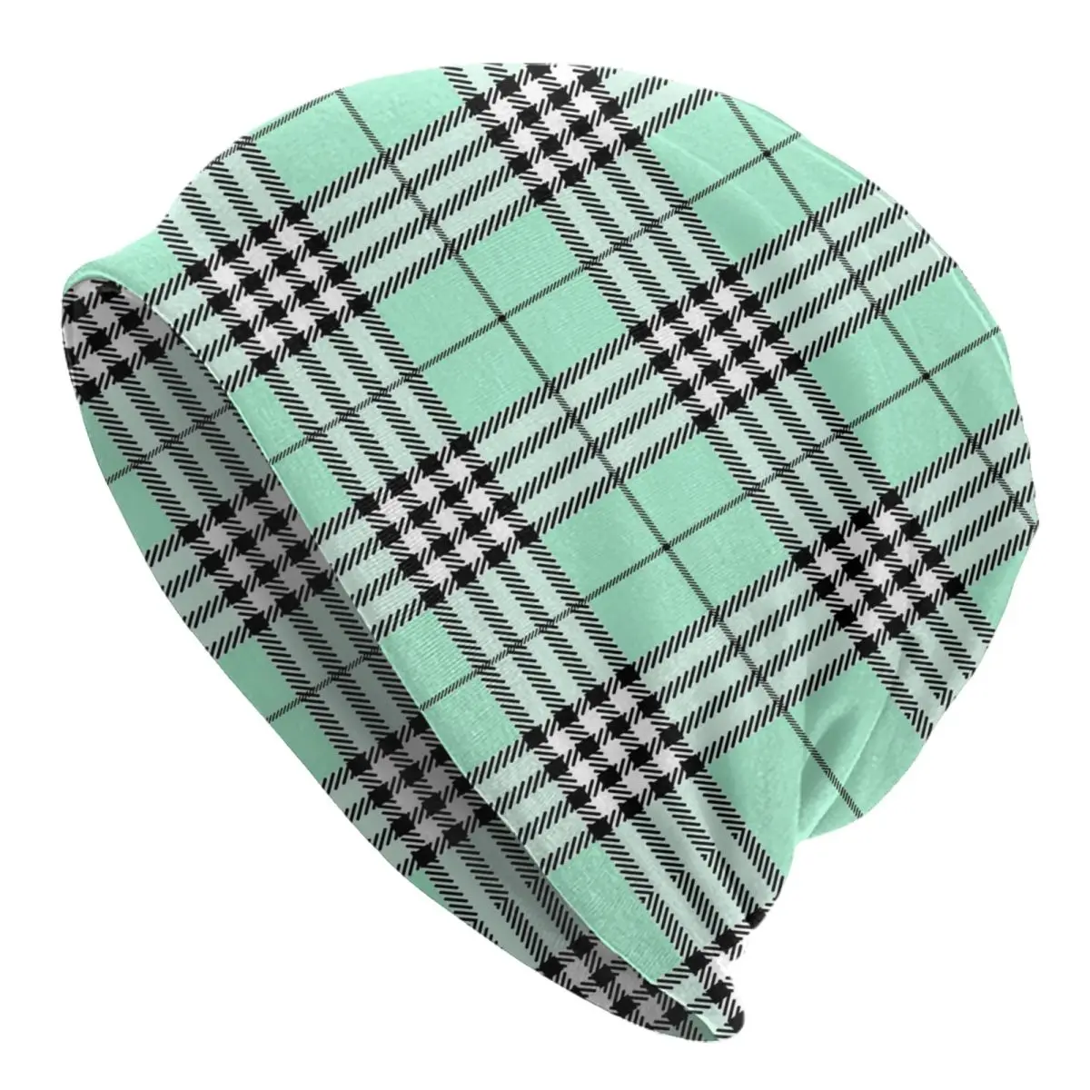 

Classic Scottish Tartan Plaid Beanie Cap Unisex Winter Bonnet Knitted Hats Outdoor Geometric Gingham Check Skullies Beanies Hats