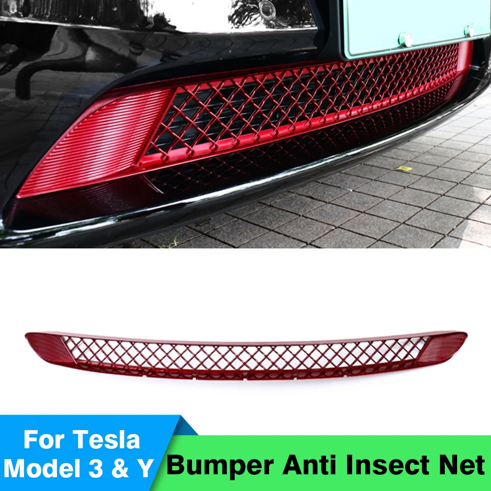 

Сетка от насекомых Carbar на передний бампер для Tesla Model 3 Y 17-21, сетка от насекомых на воздухозаборник, защитная крышка, внешние аксессуары