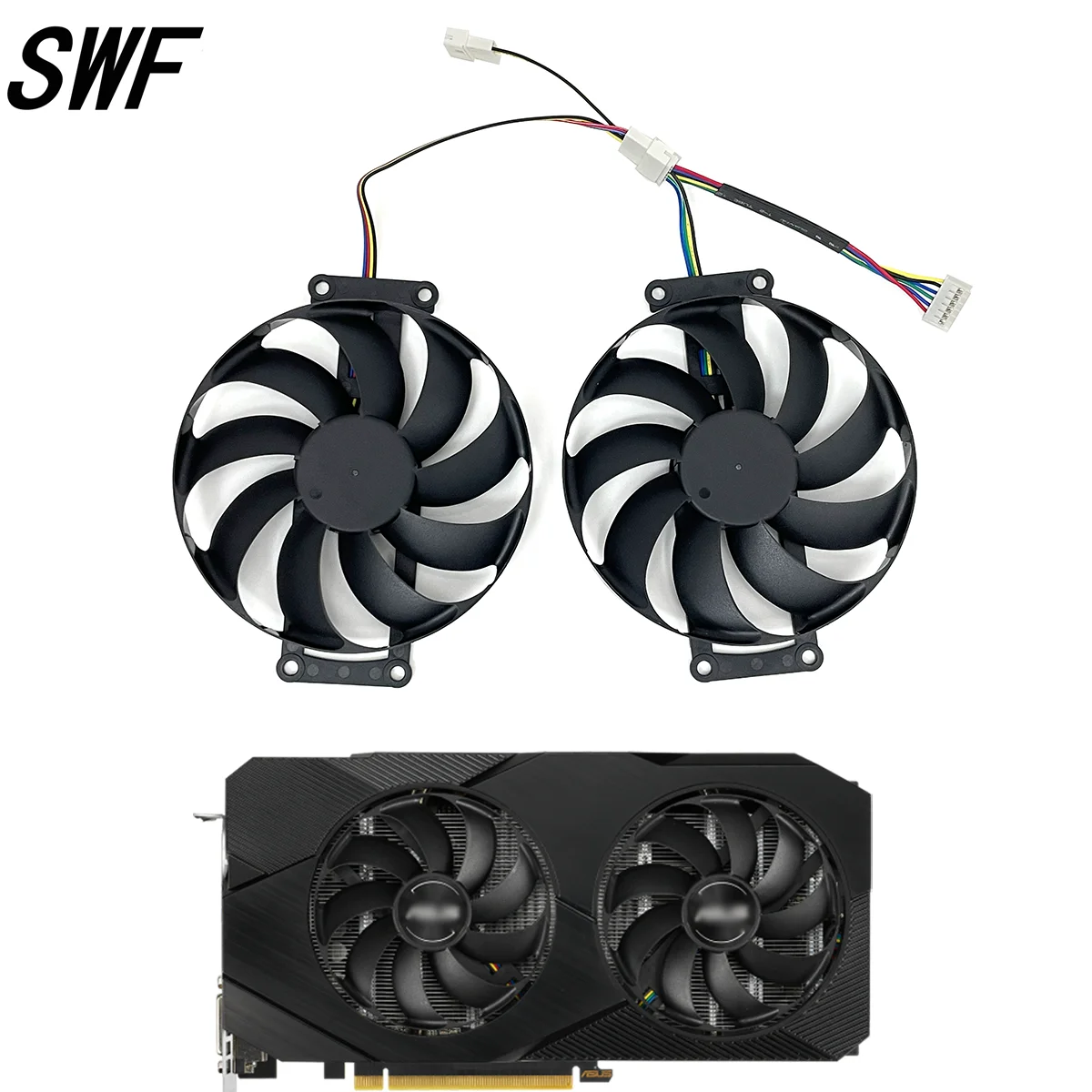 New Original 90MM FDC10H12S9-C GTX 1660 Super RTX2060 Cooling Fan For ASUS RTX 2060 2070 DUAL MINI OC Video Card Cooler Fan