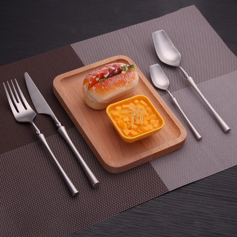 Silver Stainless Steel Cutlery Set Dinnerware Travel Kitchen Utensils Tableware Set Fork Spoon Knife Flatware Set Dropshopping