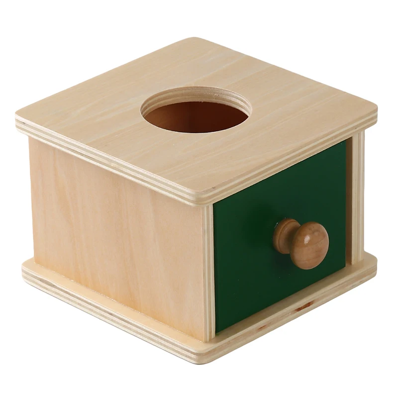 

Montessori Kids Toy Baby Wooden Coin Box Ball Box Learning Educational Preschool Training Baby Early Learning Toy