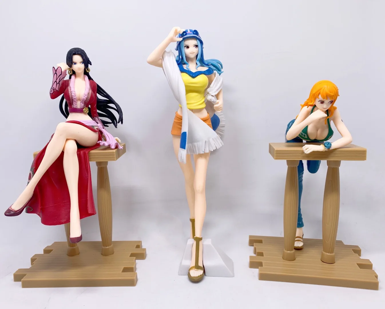 

17-22CM Anime Luffy Nami Boa Hancock Nefeltari Vivi Sexy PVC action figure Model Collectible Ornaments toys fans gifts