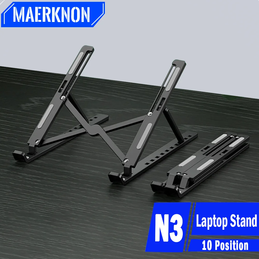 Foldable Laptop Stand 10 Position Adjustable Portable Notebook Support Base Holder ABS Laptop Holder For Laptop Accessories