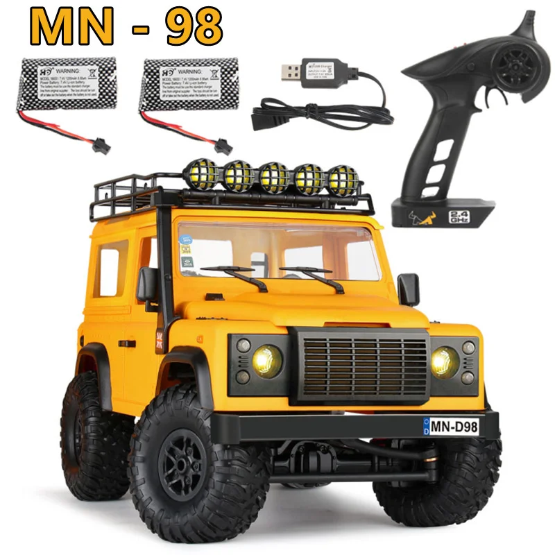 

1:12 MN98 Model RTR Version RC Car 2.4G 4WD High-Speed Rock Crawler Defender Pickup Remote Control Truck For Boys Gifts Toys