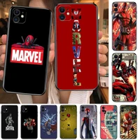 marvel logo comics phone cases for iphone 13 pro max case 12 11 pro max 8 plus 7plus 6s xr x xs 6 mini se mobile cell