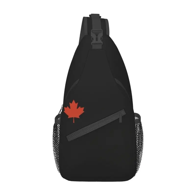 

Flag Of Canada Sling Chest Crossbody Bag Men Cool Canadian Patriotic Shoulder Backpack for Traveling