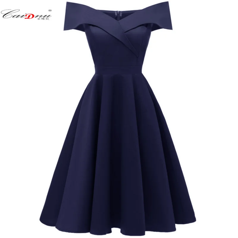 

2023 Spring/Summer Women's Dress Off Shoulder Waist Sexy Satin Sexy Elegant Swing Evening Dress women wedding dresses