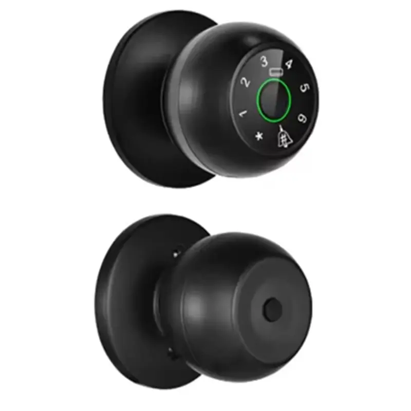 Фото 【ADD TO CART 】Tuya Bluetooth Умный дверной замок с отпечатками пальцев Цифровой дверной замок без ключа Умная дверная ручка Замо №1