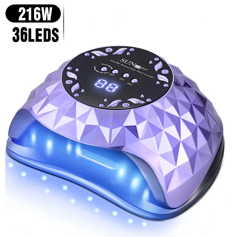 

UV LED Lamp Nail Lamp Nail Dryer for all Gel Polish Fast Curing with 4 Timers Large Space Professional Gellak Manicure Light