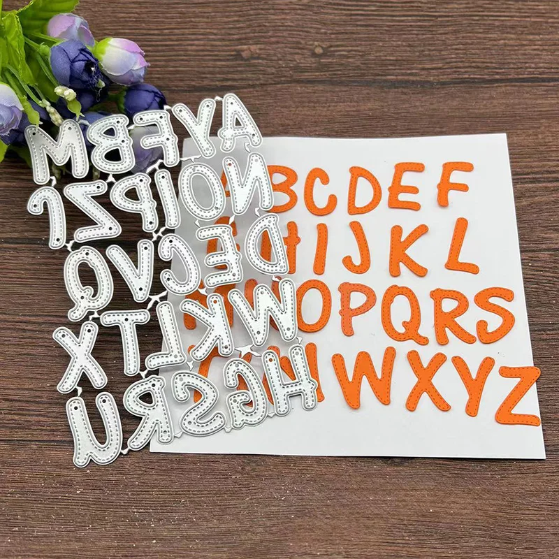 

Новый алфавитный каркас, металлические режущие штампы, трафареты для «сделай сам», скрапбукинг, декоративное тиснение, шаблон ручной работ...