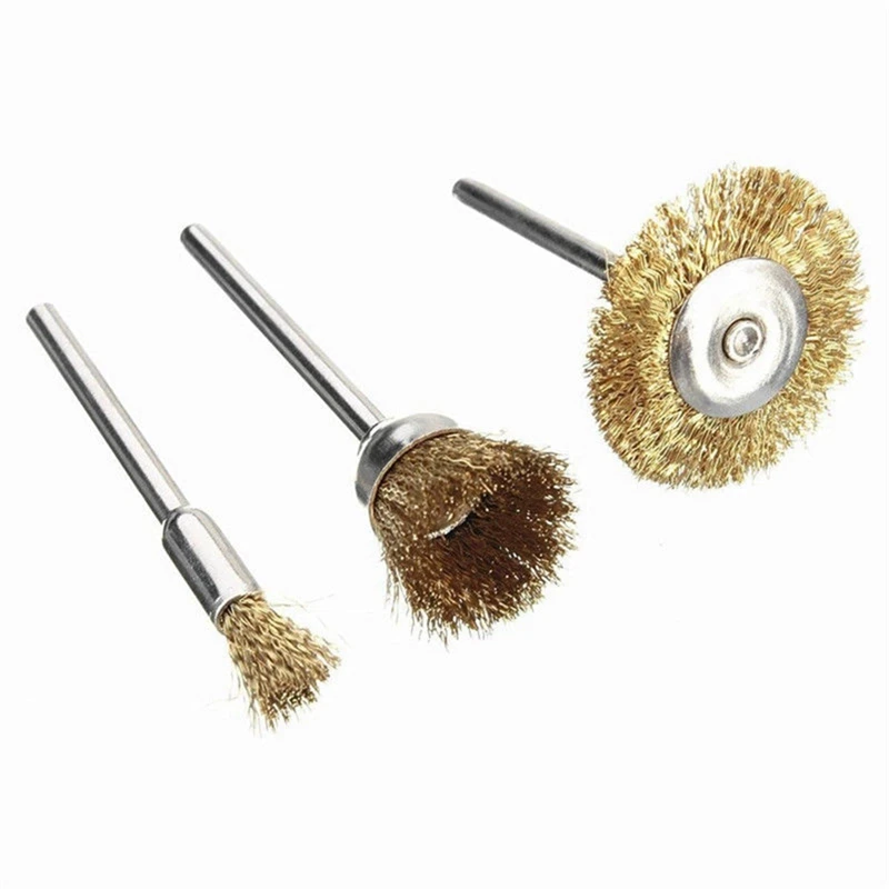 

72Pcs Steel Wire Brush Polishing Wheels Set Kit For Rotary Tool Drill Bit 3Model