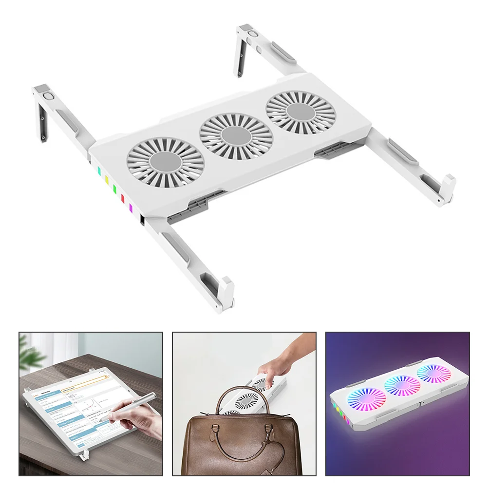 

1 PC Colorful Silent Notebook Cooling Mat Computer Stand Laptop Cooler