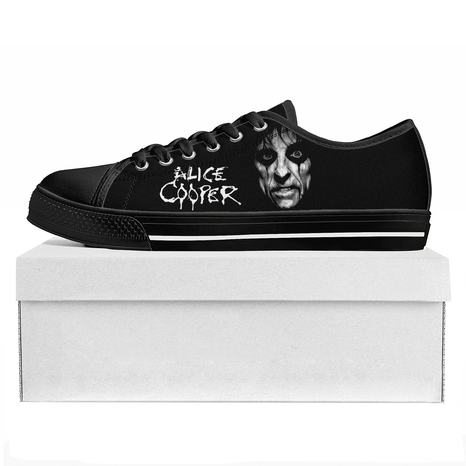 

Alice Cooper Rock Singer Low Top High Quality Sneakers Mens Womens Teenager Canvas Sneaker Prode Casual Couple Shoe Custom Shoe