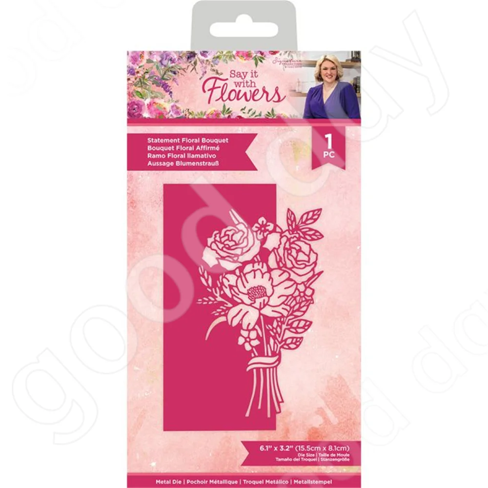 

Arrival 2022 New Beautiful Bouquet Metal Cutting Dies Scrapbook Diary Decoration Embossing Template Diy Greeting Card Handmade
