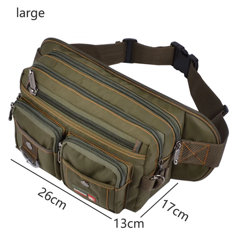

Fanny Bags Multifunction Capacity Pack Waist Waterproof Phone Large Men Chest Pack Oxford For Pouch Men