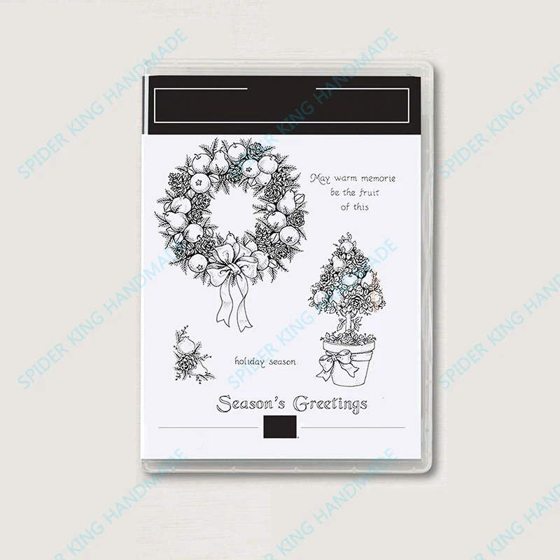 

Рождественская гирлянда, прозрачные силиконовые штампы для рукоделия, скрапбукинг, товары для рукоделия, штамп, фотоальбом, создание открыток, Лидер продаж 2023