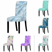spandex chair covers polyester for wedding dining abstract art chair cover room marble stretch seat slipcovers office banquet