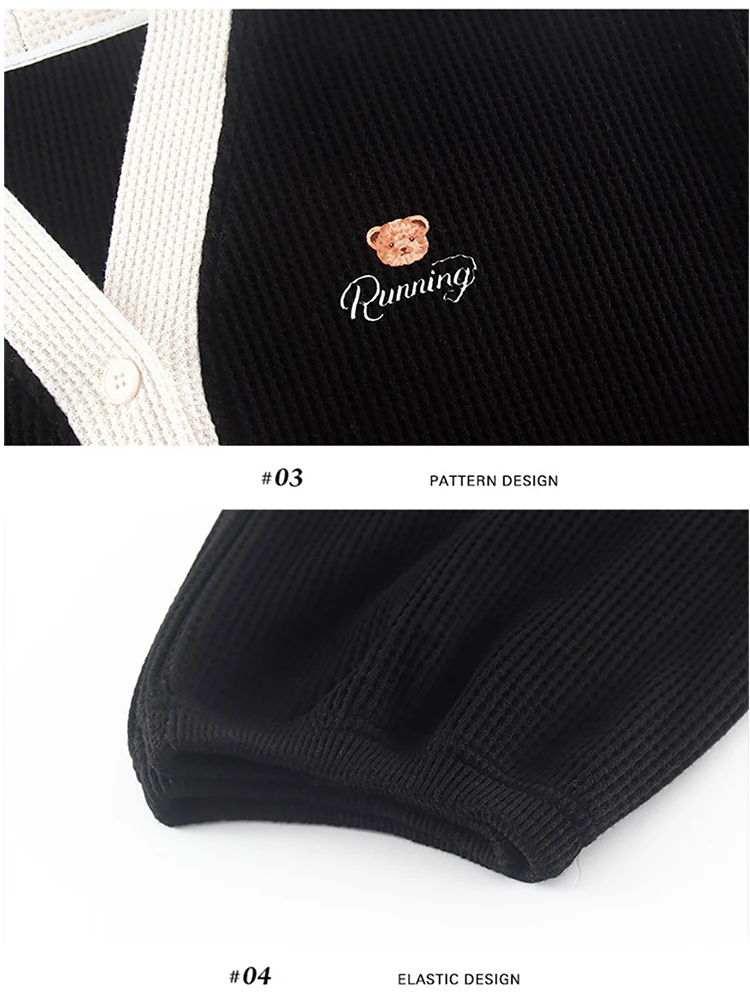 Women's Knitted Cotton Summer Couple Sleepwear Suit Casual V Neck Night Wears for Women Short Sleeve+Elastic Shorts Pajama Sets