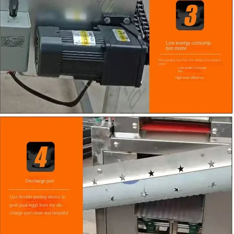 Коммерческая электрическая машина для очистки яиц куриных из нержавеющей стали