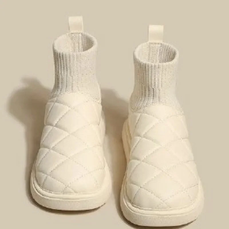 

Snow boots women's velvet thickening 2023 new winter fashion short-tube slip-on warm bread cotton shoes uggs winter boots