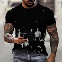 new 2021 summer creative mens 3d print companion t shirt fashion casual male round neck hip hop short sleeve tops plus size