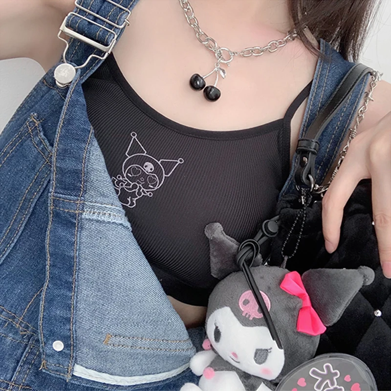 

Милая Дамская форма Sanrio Kuromi My Melody Cinnamoroll JK из мультфильма, женский жилет, нижнее белье, одежда, Милая Красивая верхняя одежда, жилет