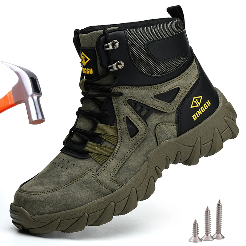 Рабочие ботинки со стальным носком размер 47 48