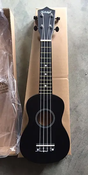 Rs-c1-bk ukulele soprano black homage | Ukulele