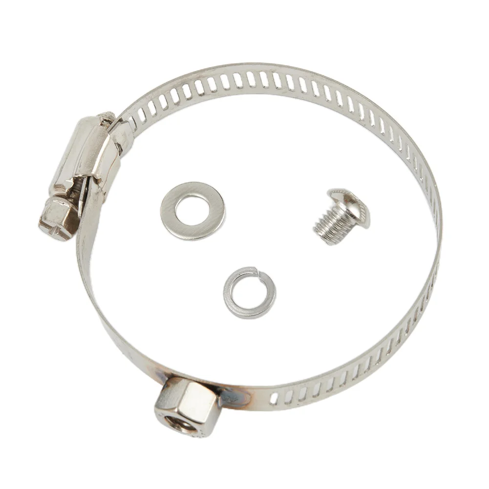 

Stainless Steel Heat Shield Pipe Universal Cover Exhaust Guards Motorcycle Replacement With Screws Accessories