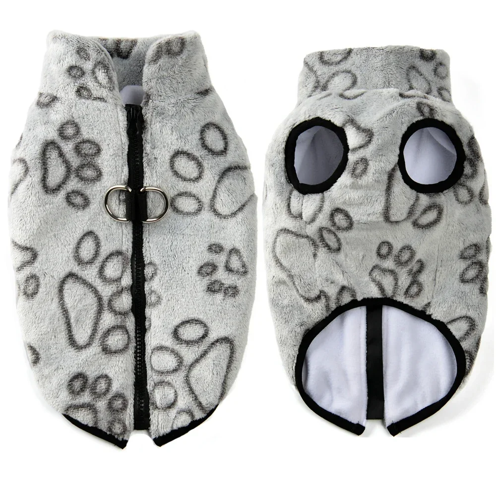 Флисовая одежда для собак зимняя теплая куртка щенков маленьких кошек свитер