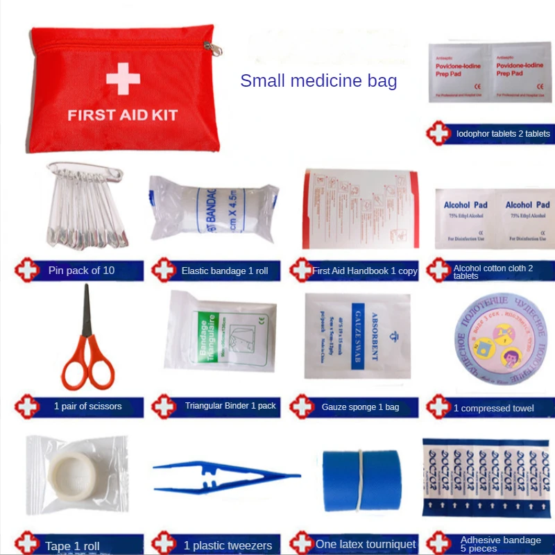 

14 pac/Set Portable Outdoor First Aid Kit Wilderness First Aid Survival gear For Family Or Travel Emergency Medical Treatment