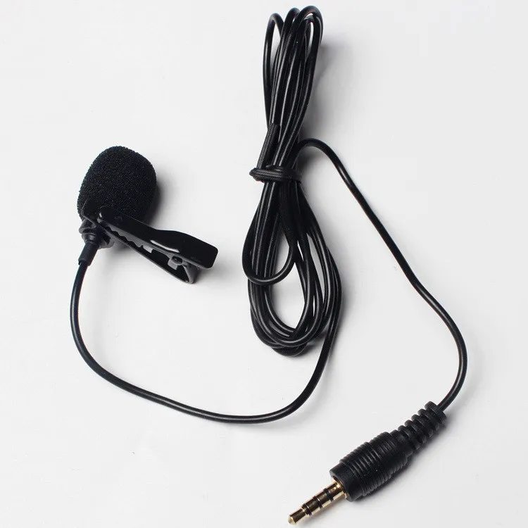 

1.45m Mini Portable Microphone Condenser Clip-on Lapel Lavalier Mic Wired Mikrofon/Microphone For Phone For Laptop