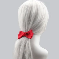 simple ladies bow hair clips solid color fabric spring clips hair clips fleeing princess headdresses out of the street items