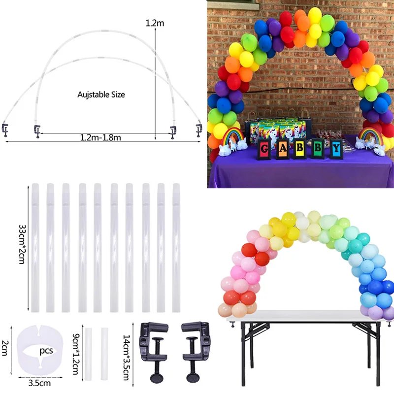 

Balloon Arch Stand Frame Base Birthday Balloons Holder Column Balloon Chain for Wedding Birthday Party Decoration Baby Shower