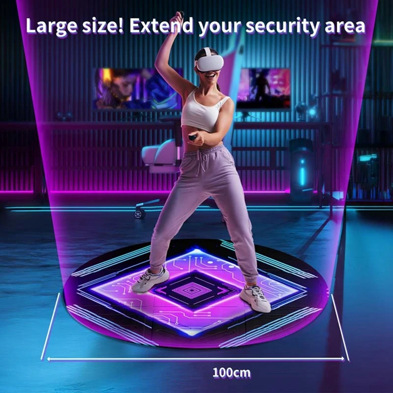 Складной коврик VR для Meta Quest 3/Vision Pro Круглый Большой против усталости
