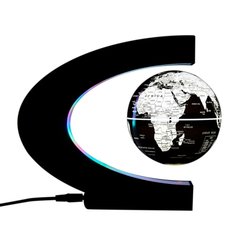 

Floating Globe World Map Magnetic Levitation Globes C-Frame LED English Globe for Kids US Plug