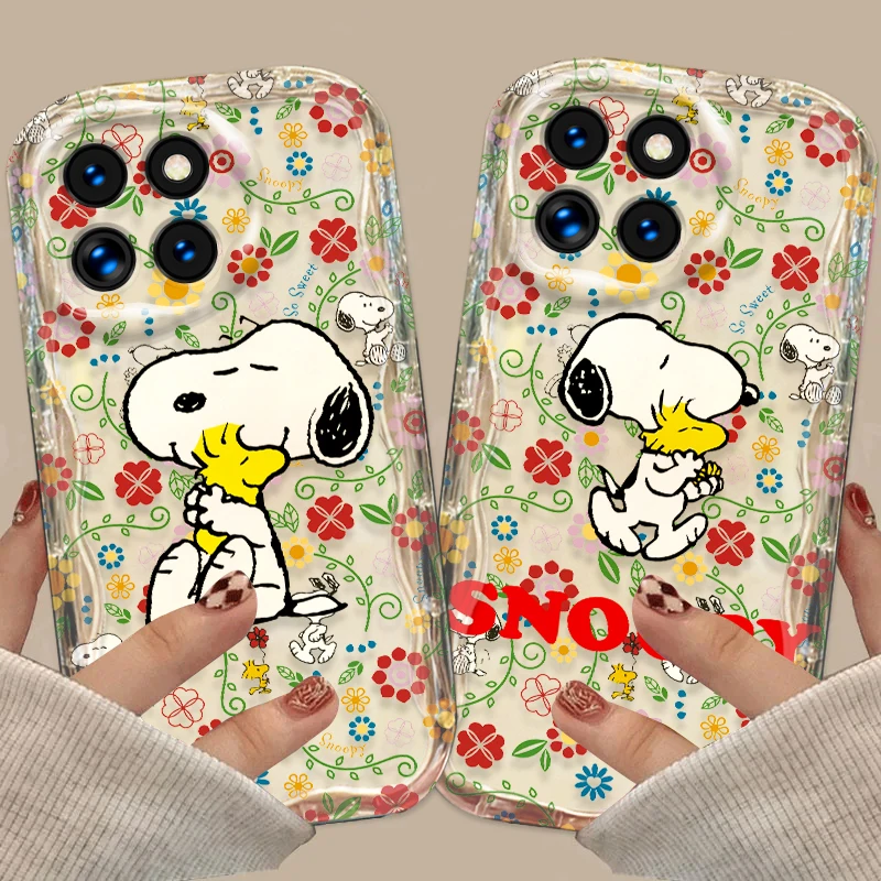 Snoopy милый трендовый чехол для Xiaomi Mi 14 12 12T 11 Lite Poco M6 X6 X5 X4 X3 Pro