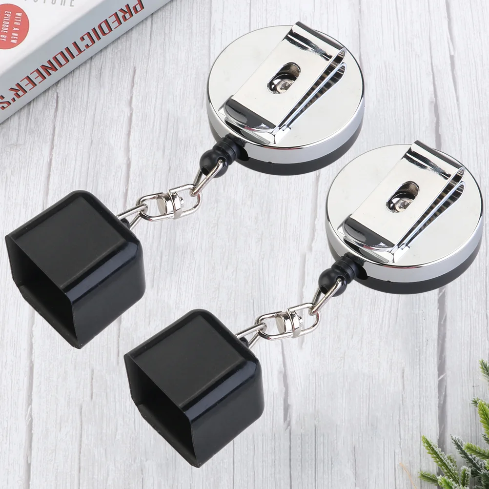 

2Pcs Chalk Holder Chic Durable Novel Chocolate Clip Billiard Accessories