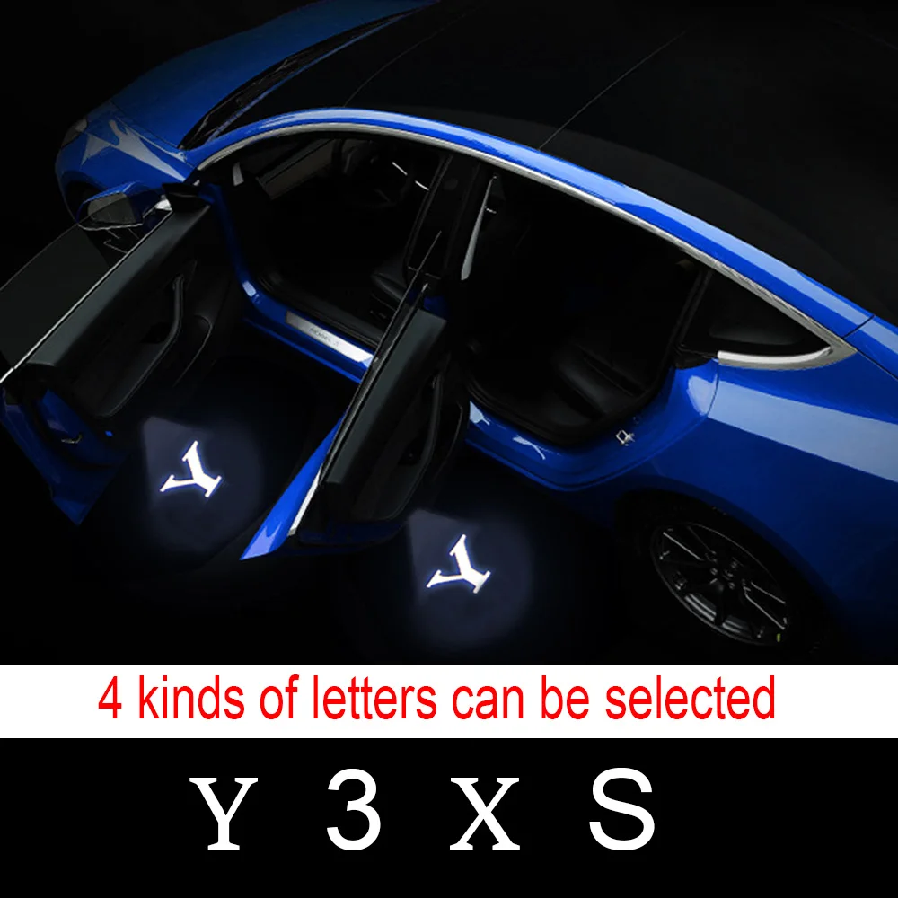 

Upgraded Car Door Logo Projector Lights for Tesla Model 3/Y/S/X Puddle Lights, Ultra-Bright Welcome Door Lamps
