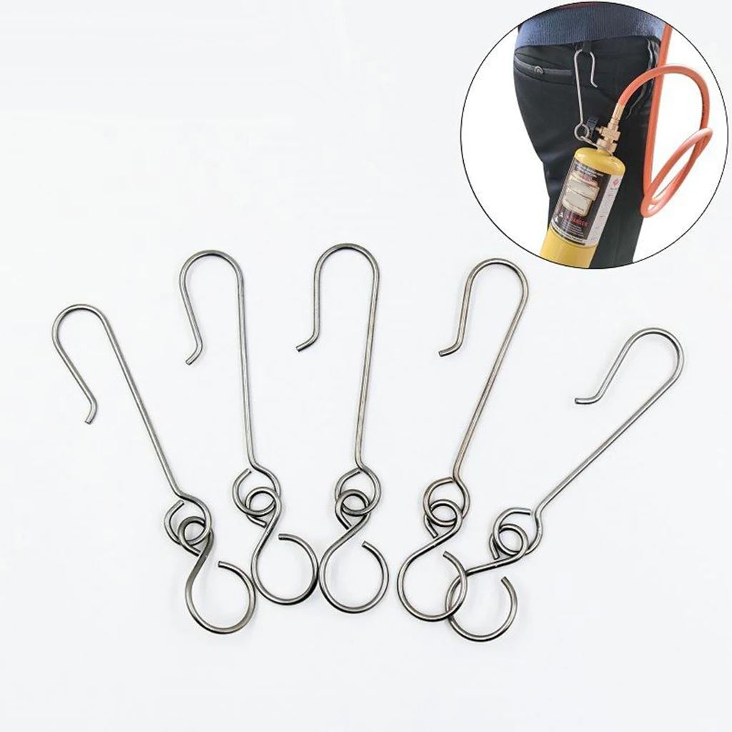 

2/3/5 Stainless Steel Welding Gas Bottle Belt Hook Hand MAPP Propane Bottle Clip