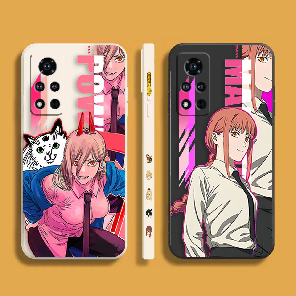 

Anime Chainsaw Man Power Case For Honor MAGIC 3 4 5 Note 10 V10 V20 V30 V40 X10 X20 X30 X40 X40I PLAT 5 5T 6T PRO MAX 5G Case