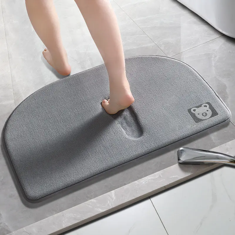 

Super Absorbent Bathroom Mat Rug Non-slip Memory Foam Bath Mat Carpet for Bathtub Floor Rugs Shaggy Shower Room Doormat Footpad